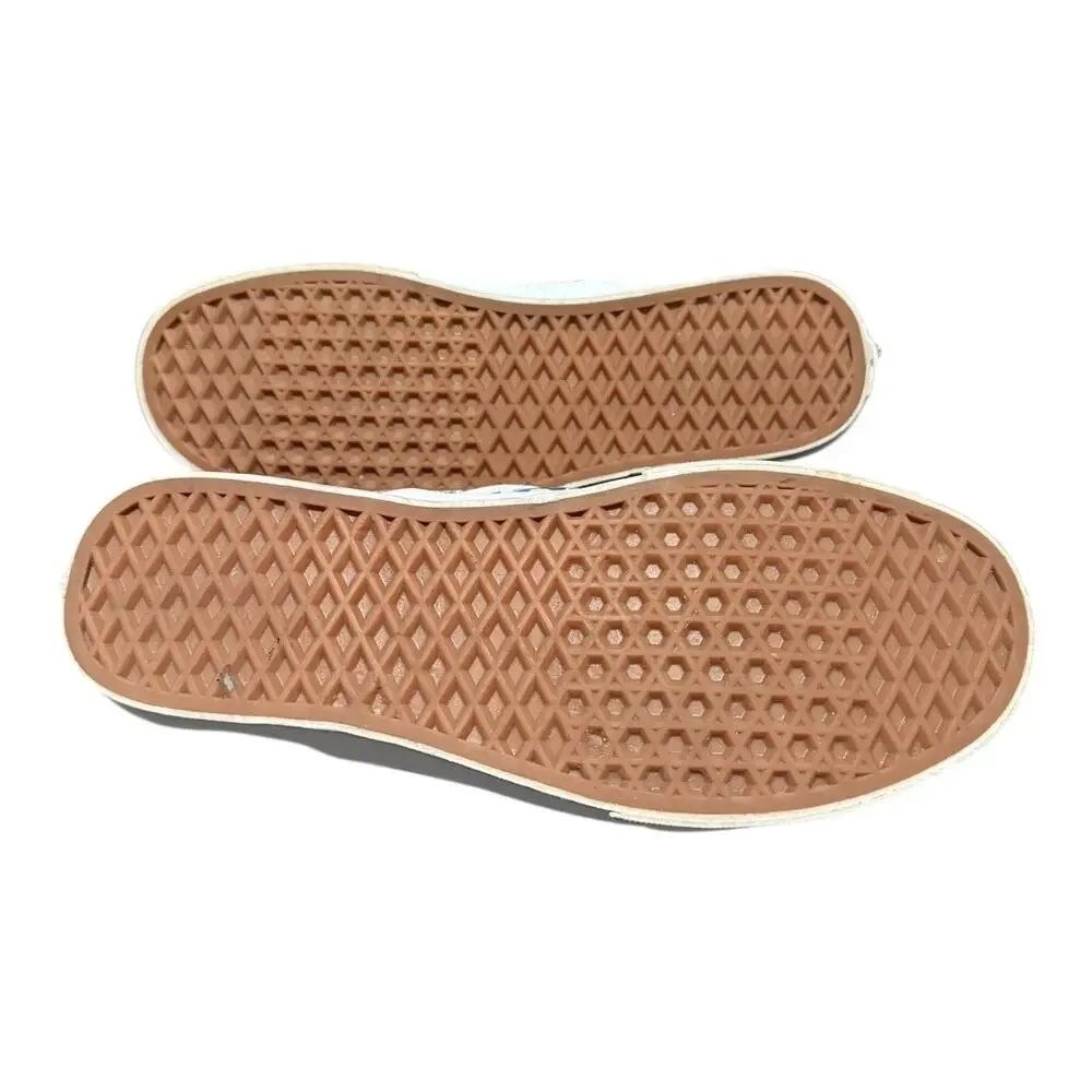 Vans Women’s Classic Slip-On Floral Sneakers Blue White Size 10 - Picture 9 of 9